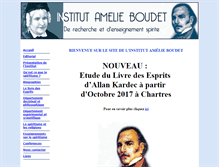 Tablet Screenshot of institutamelieboudet.fr